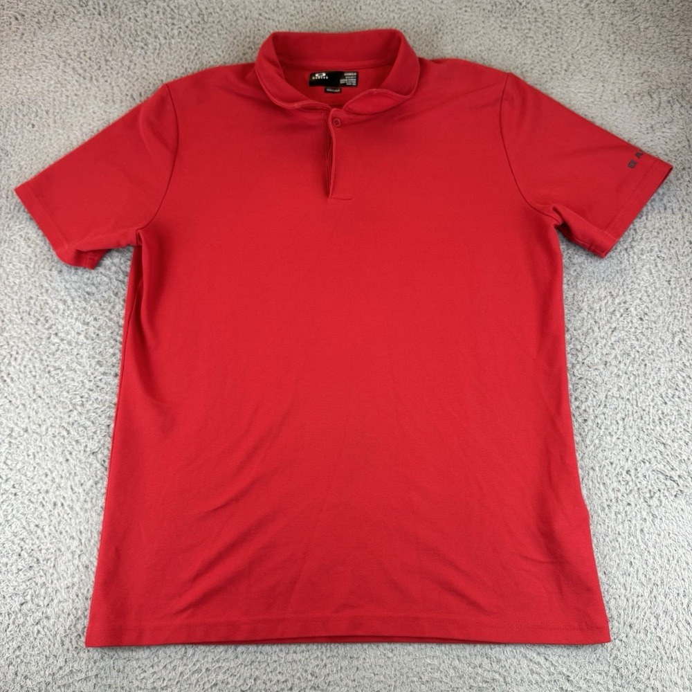 Oakley Polo Shirt Mens Adult Small Red Lightweight Casual Surf Outdoors Hydrolix